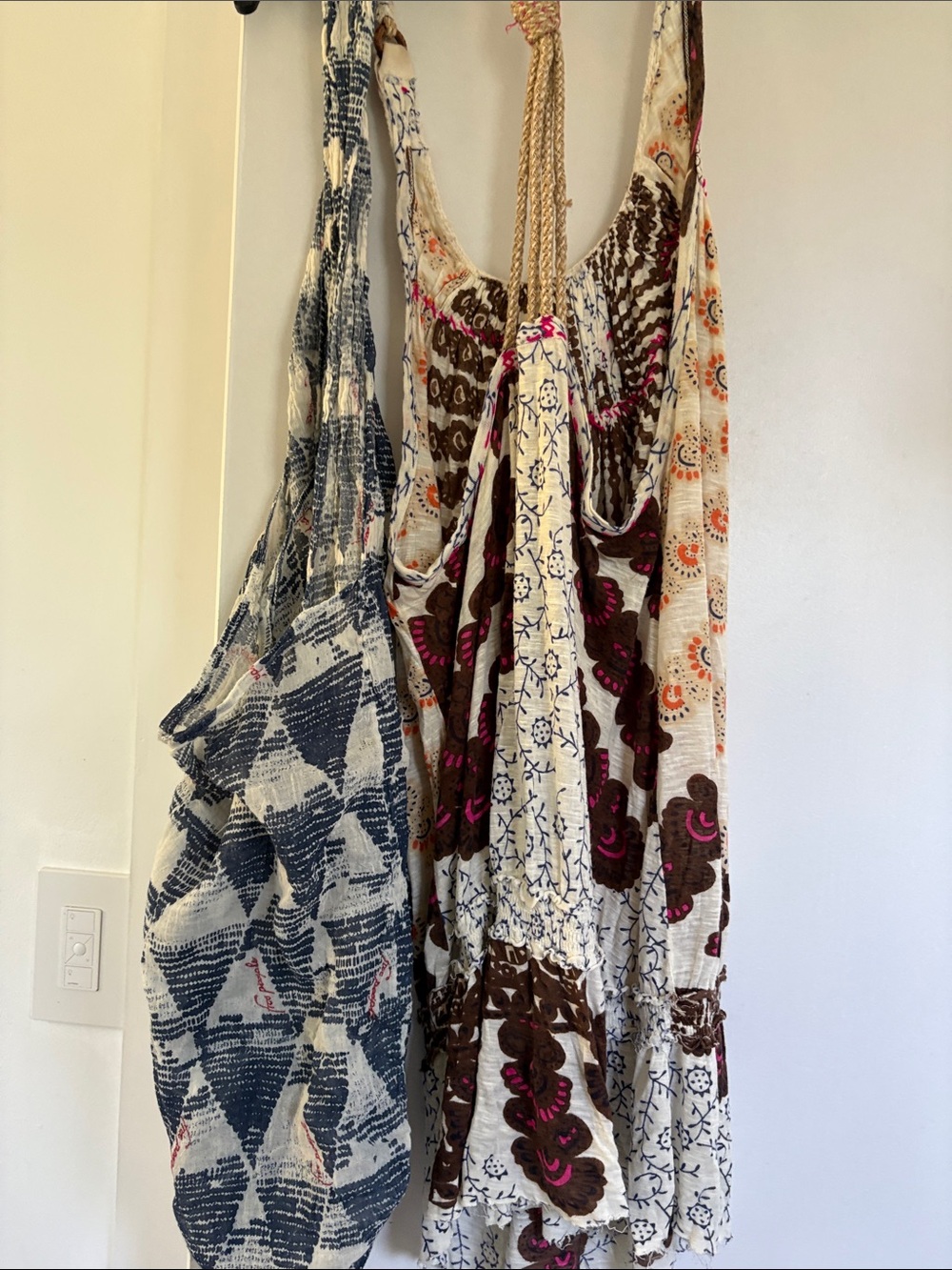 FRee people Boho Crochet-Detail Multicolor Women's beach dress Dress - L - Picture 10 of 14